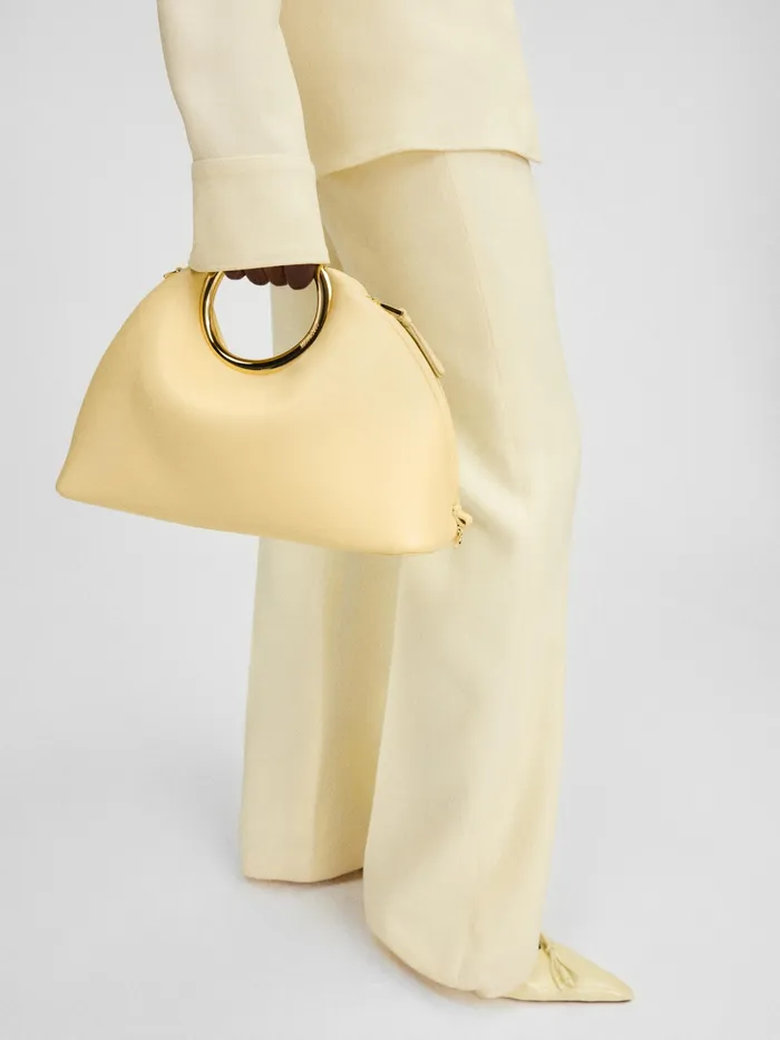 JACQUEMUS Crossbody and Handbags Ring Handbag Pale Yellow 8211 Women