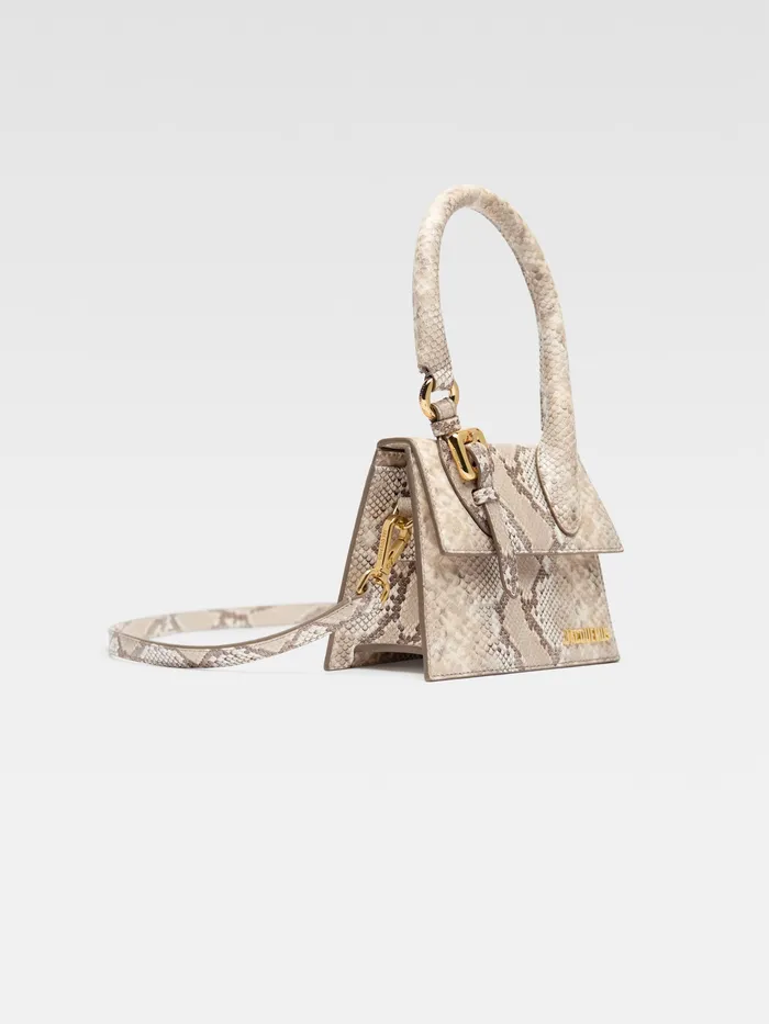 JACQUEMUS Crossbody and Handbags Signature Buckled Handbag Beige 8211 Women