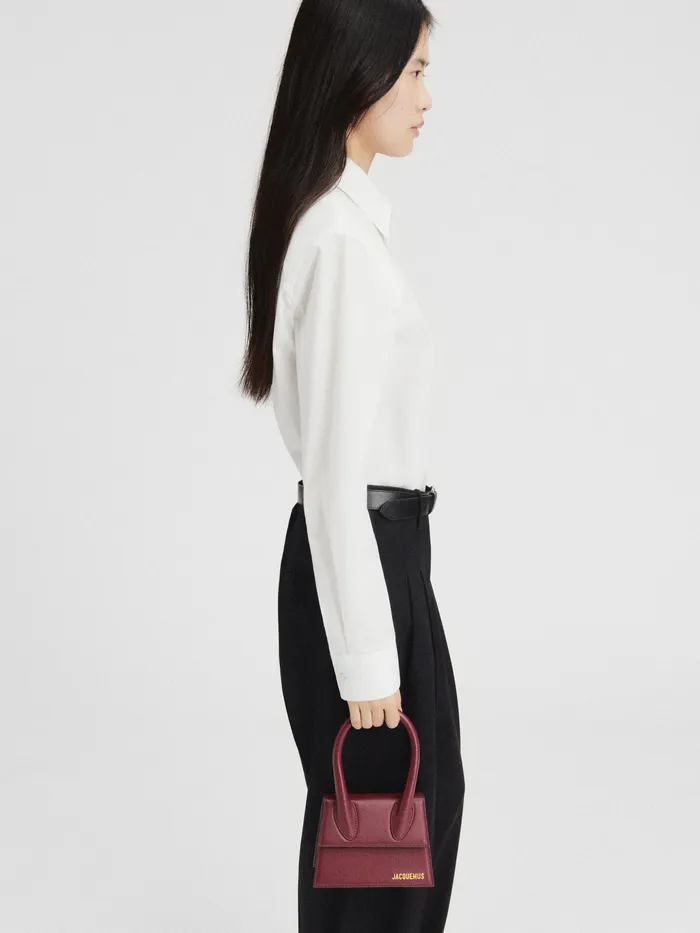 JACQUEMUS Crossbody and Handbags Signature Handbag Dark Burgundy 8211 Women
