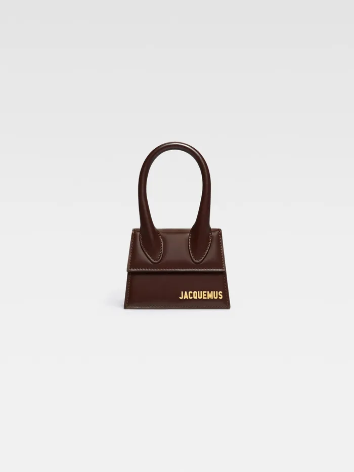 JACQUEMUS Crossbody and Handbags Signature Leather Mini Handbag Brown 8211 Women JACQUEMUS Crossbody and Handbags Signature Leather Mini Handbag Brown 8211 Women