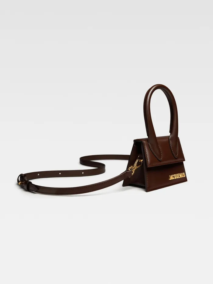 JACQUEMUS Crossbody and Handbags Signature Leather Mini Handbag Brown 8211 Women