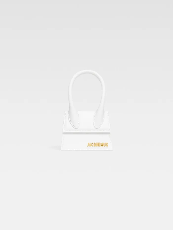 JACQUEMUS Crossbody and Handbags Signature Leather Mini Handbag White 8211 Women JACQUEMUS Crossbody and Handbags Signature Leather Mini Handbag White 8211 Women