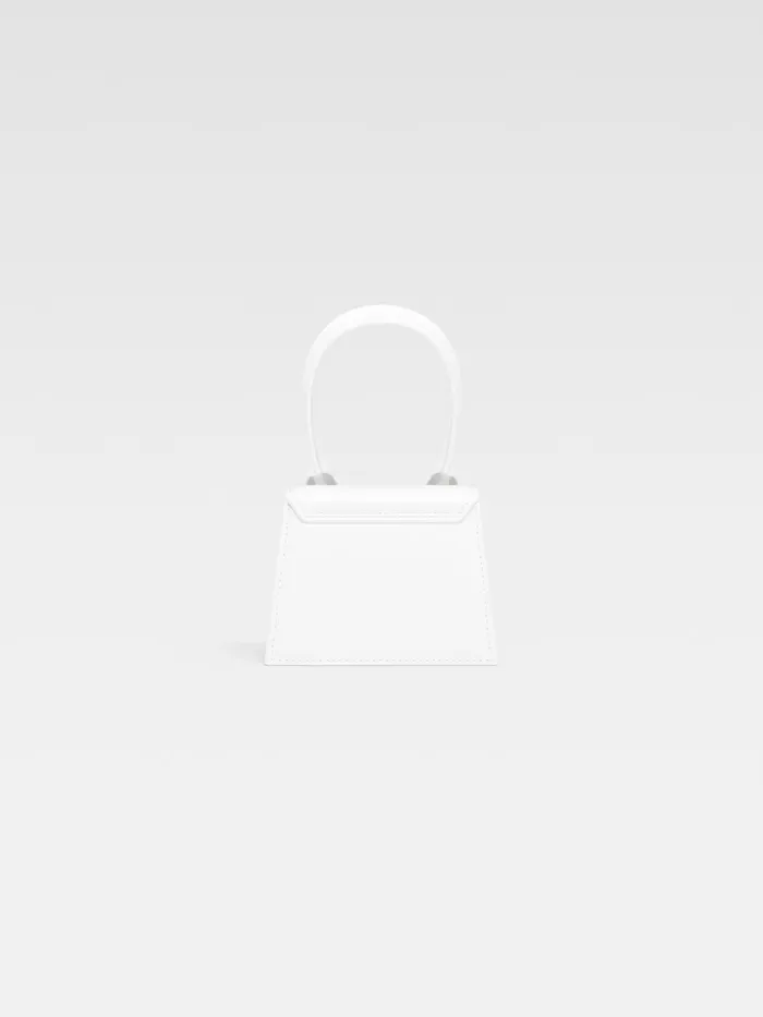 JACQUEMUS Crossbody and Handbags Signature Leather Mini Handbag White 8211 Women