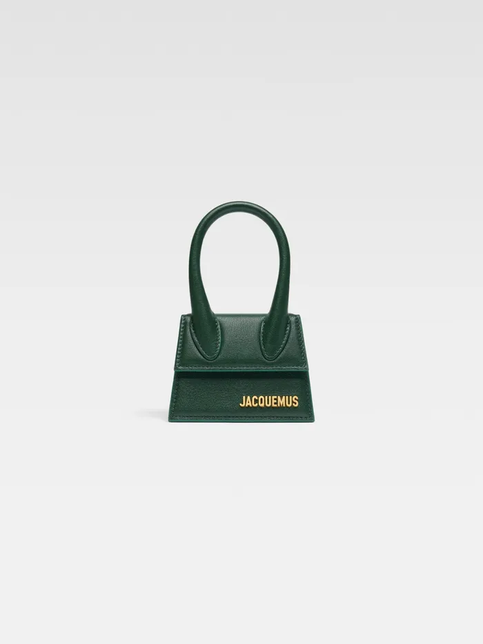JACQUEMUS Crossbody and Handbags Signature Mini Handbag Dark Green 8211 Women JACQUEMUS Crossbody and Handbags Signature Mini Handbag Dark Green 8211 Women