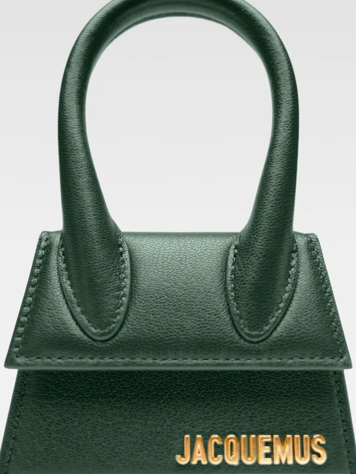 JACQUEMUS Crossbody and Handbags Signature Mini Handbag Dark Green 8211 Women