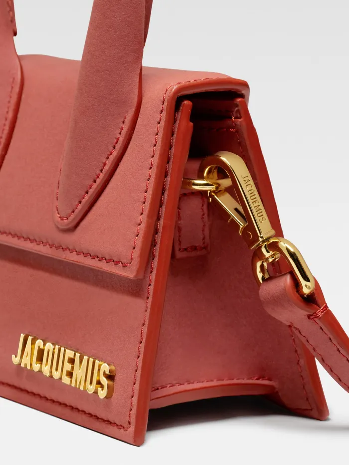 JACQUEMUS Crossbody and Handbags Signature Mini Handbag Dark Red 8211 Women