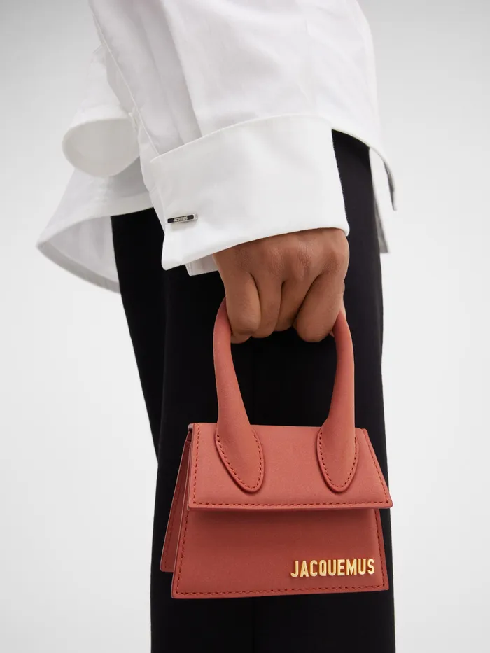 JACQUEMUS Crossbody and Handbags Signature Mini Handbag Dark Red 8211 Women