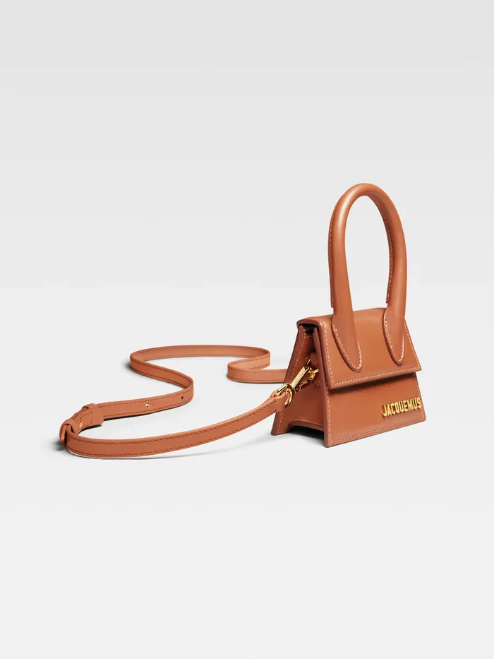 JACQUEMUS Crossbody and Handbags Signature Mini Handbag Light Brown 8211 Women