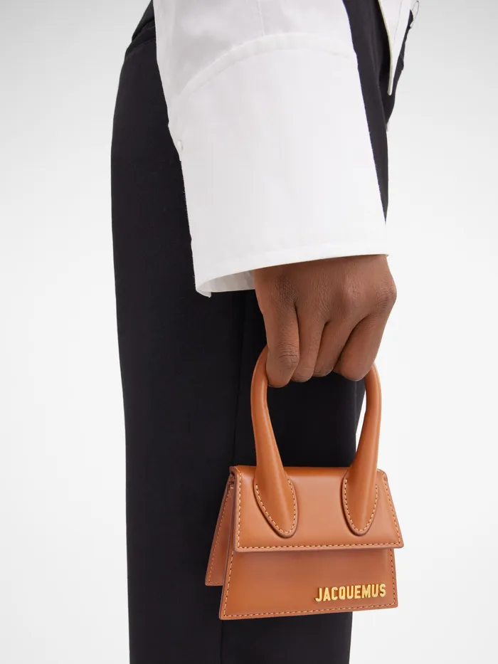 JACQUEMUS Crossbody and Handbags Signature Mini Handbag Light Brown 8211 Women
