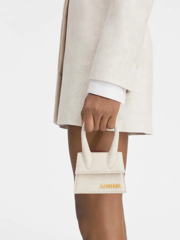 JACQUEMUS Crossbody and Handbags Signature Mini Handbag Light Greige 8211 Women
