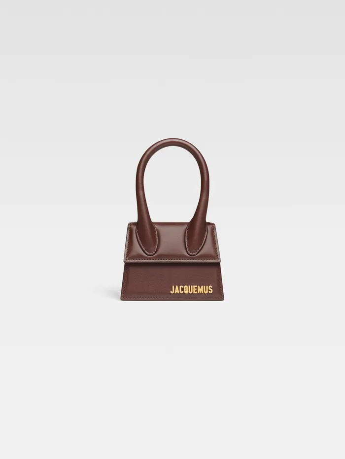 JACQUEMUS Crossbody and Handbags Signature Mini Handbag Midnight Brown 8211 Women JACQUEMUS Crossbody and Handbags Signature Mini Handbag Midnight Brown 8211 Women