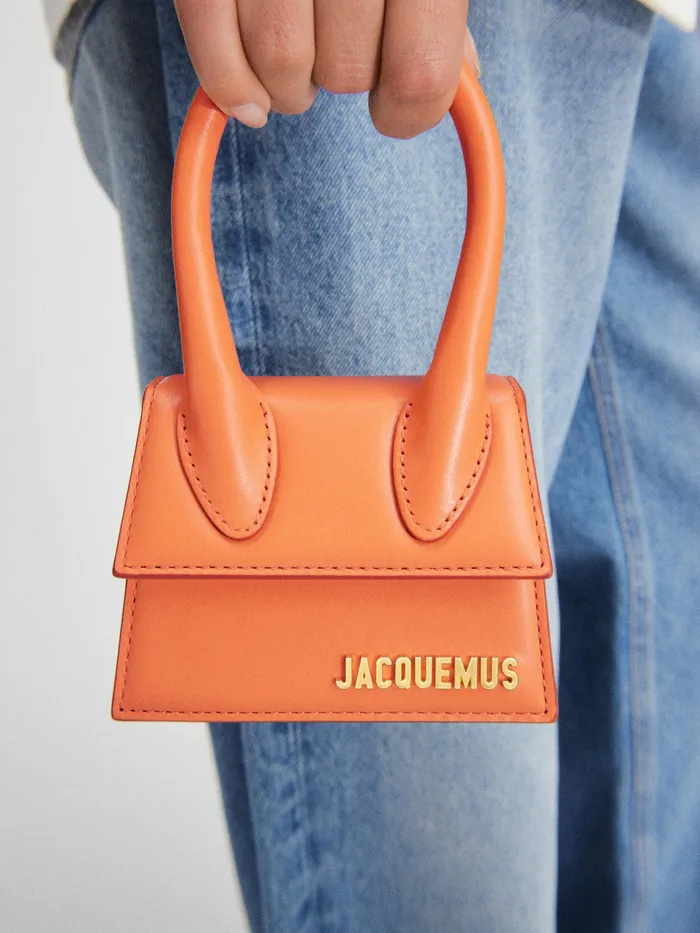 JACQUEMUS Crossbody and Handbags Signature Mini Handbag Orange 8211 Women