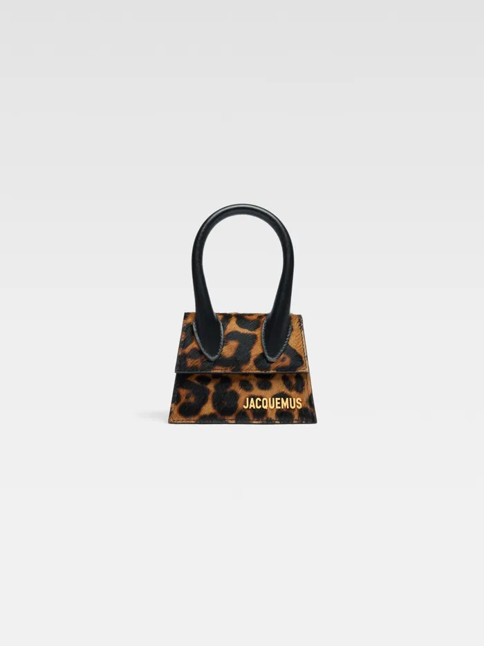 JACQUEMUS Crossbody and Handbags Signature Mini Handbag Print Leopard Brown 8211 Women JACQUEMUS Crossbody and Handbags Signature Mini Handbag Print Leopard Brown 8211 Women