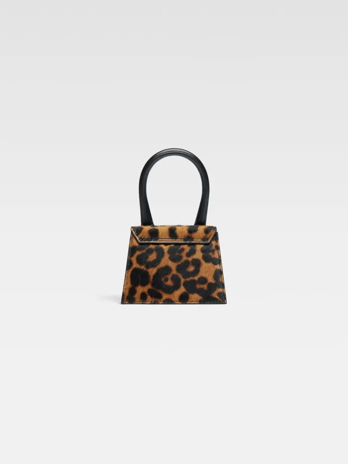 JACQUEMUS Crossbody and Handbags Signature Mini Handbag Print Leopard Brown 8211 Women