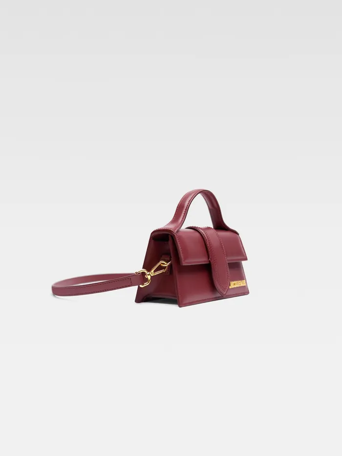 JACQUEMUS Crossbody and Handbags Small Flap Bag Dark Burgundy 8211 Women