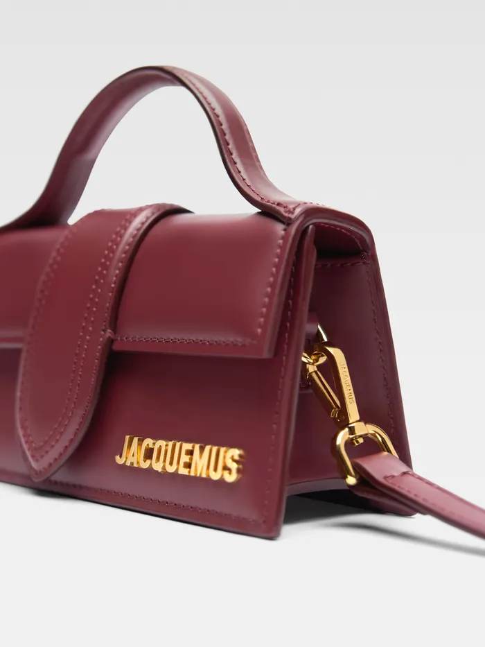 JACQUEMUS Crossbody and Handbags Small Flap Bag Dark Burgundy 8211 Women