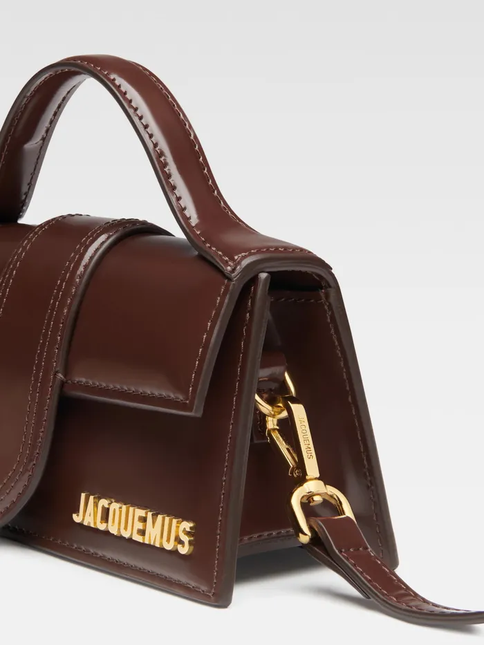 JACQUEMUS Crossbody and Handbags Small Flap Bag Midnight Brown 8211 Women