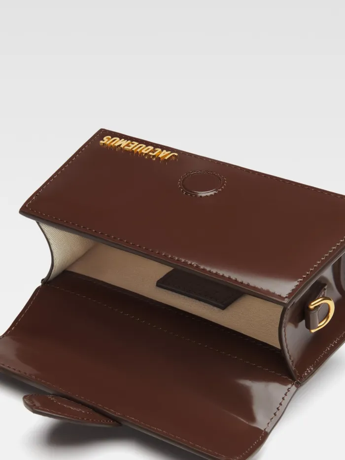 JACQUEMUS Crossbody and Handbags Small Flap Bag Midnight Brown 8211 Women