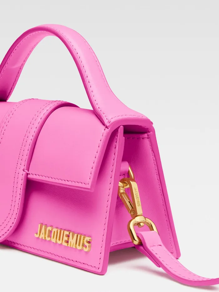 JACQUEMUS Crossbody and Handbags Small Flap Bag Neon Pink 8211 Women