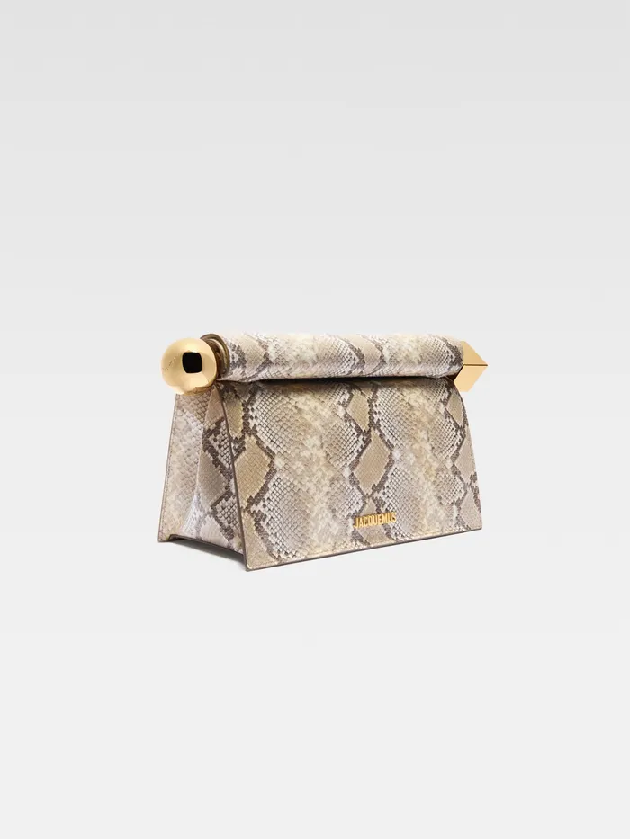 JACQUEMUS Crossbody and Handbags TakeOut Clutch Beige 8211 Women