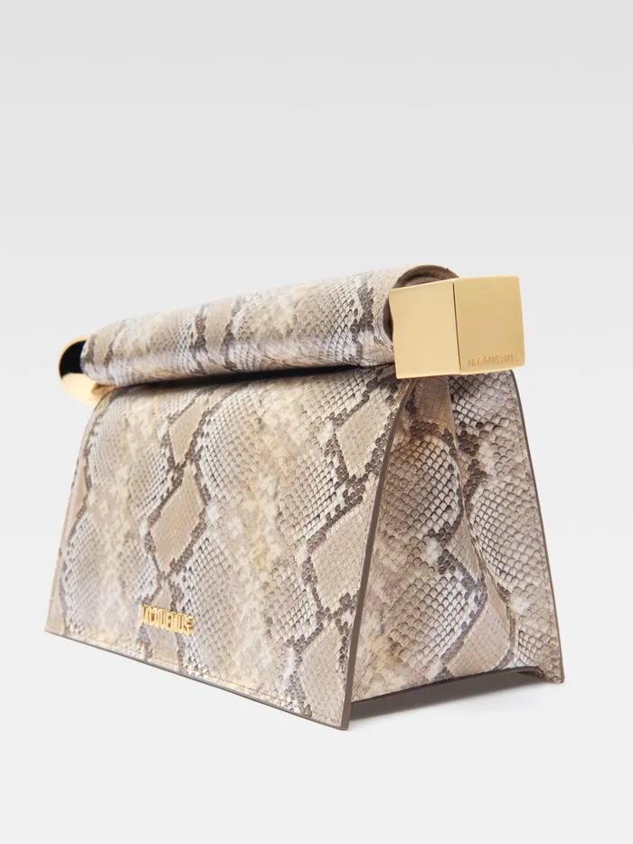 JACQUEMUS Crossbody and Handbags TakeOut Clutch Beige 8211 Women