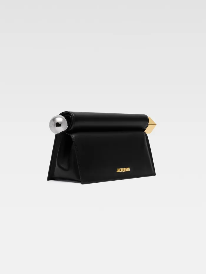 JACQUEMUS Crossbody and Handbags TakeOut Clutch Black 8211 Women