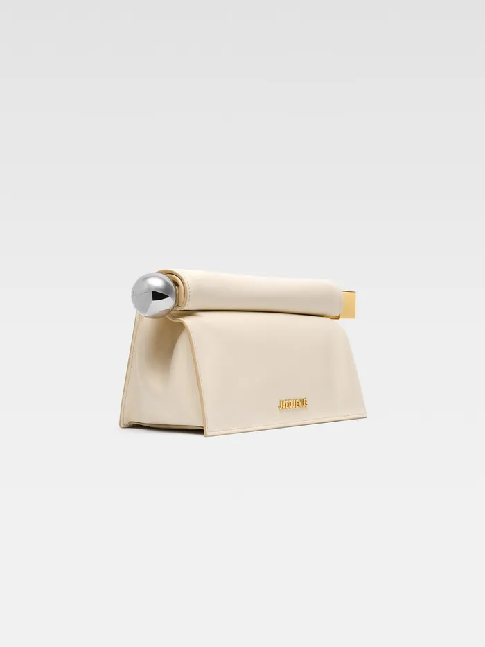 JACQUEMUS Crossbody and Handbags TakeOut Clutch Light Ivory 8211 Women