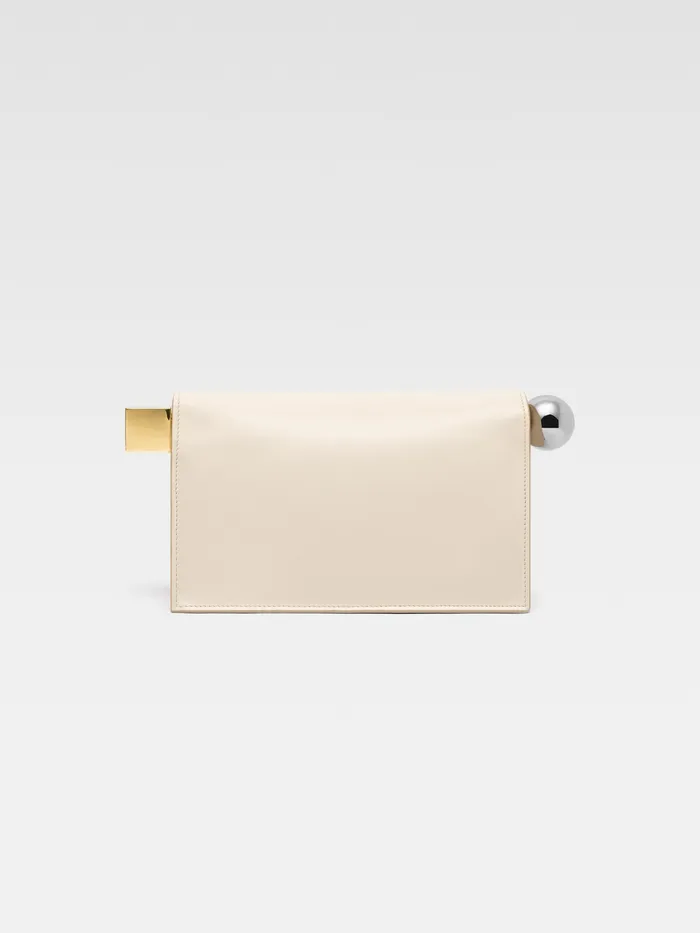 JACQUEMUS Crossbody and Handbags TakeOut Clutch Light Ivory 8211 Women