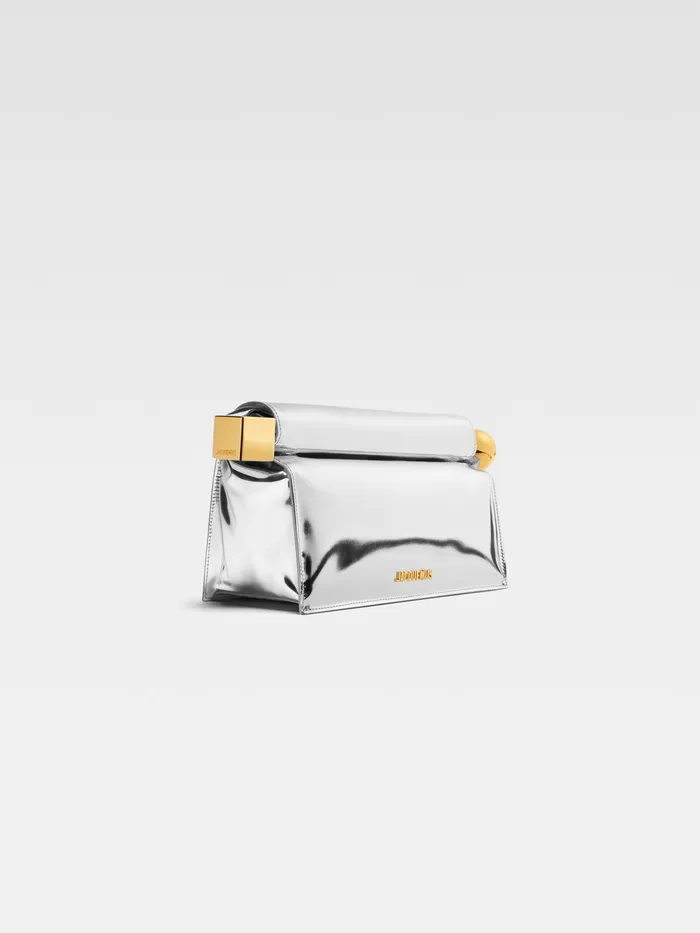 JACQUEMUS Crossbody and Handbags TakeOut Clutch Silver 8211 Women