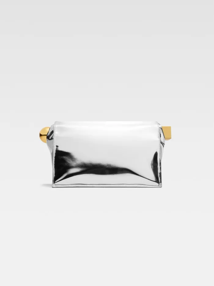 JACQUEMUS Crossbody and Handbags TakeOut Clutch Silver 8211 Women