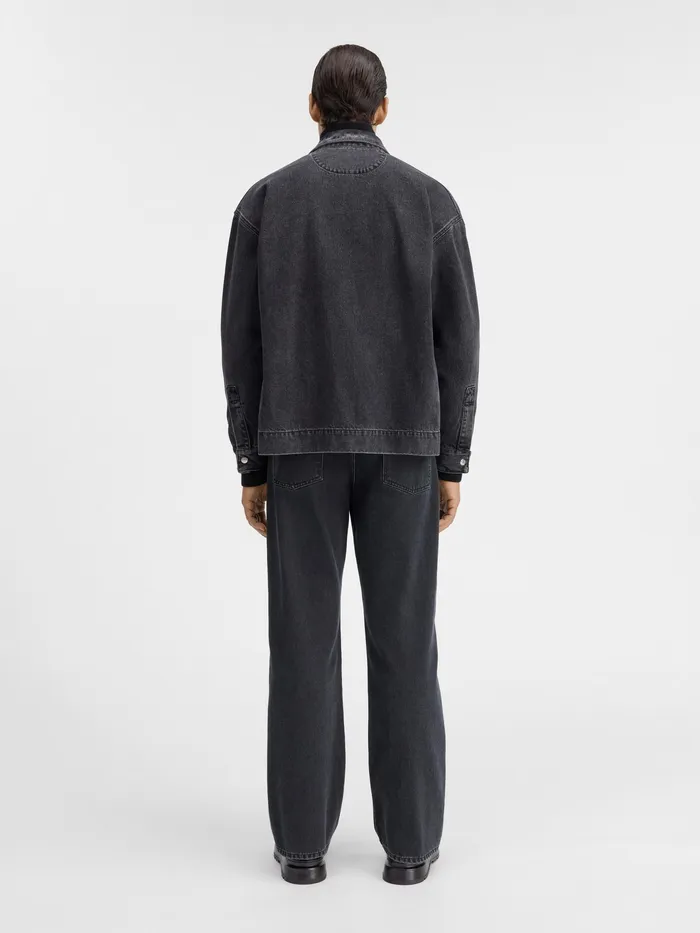 JACQUEMUS Denim Boxy Denim Shirt Black 8211 Men
