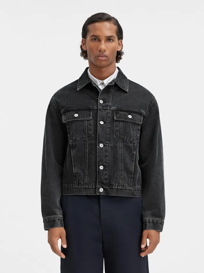 JACQUEMUS Denim Denim Jacket Black 8211 Men