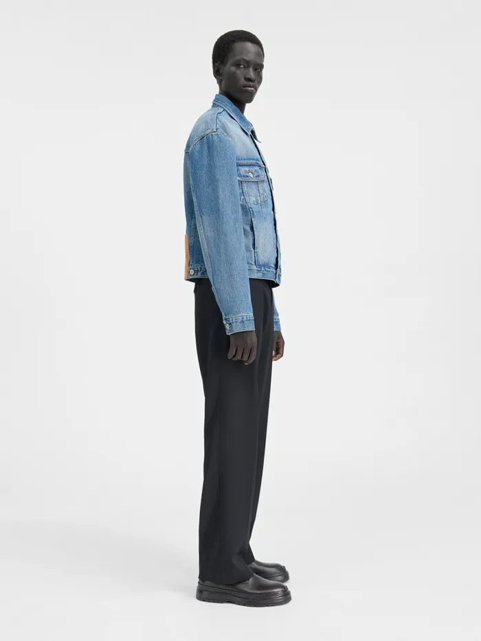JACQUEMUS Denim Denim Jacket Bluetabac 2 8211 Men