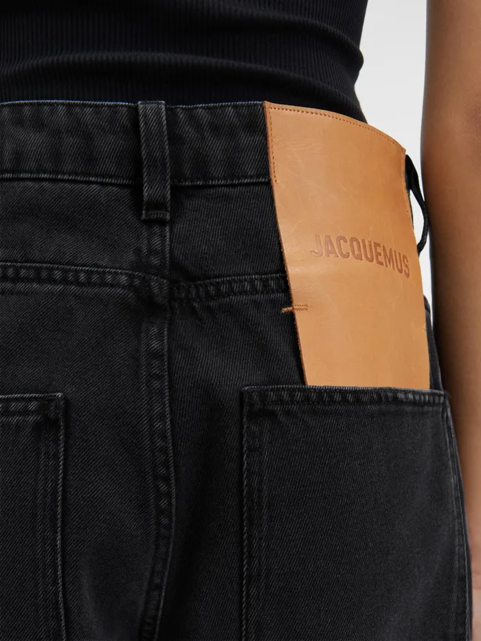 JACQUEMUS Denim Oversized Jeans Black 8211 Women