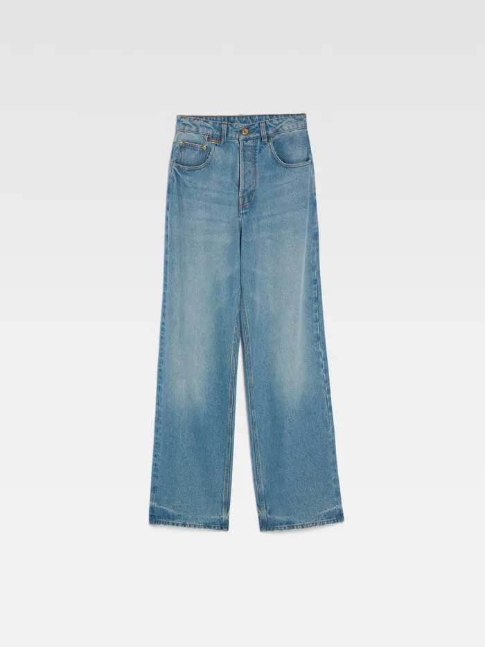 JACQUEMUS Denim Oversized Jeans Bluetabac 2 8211 Women