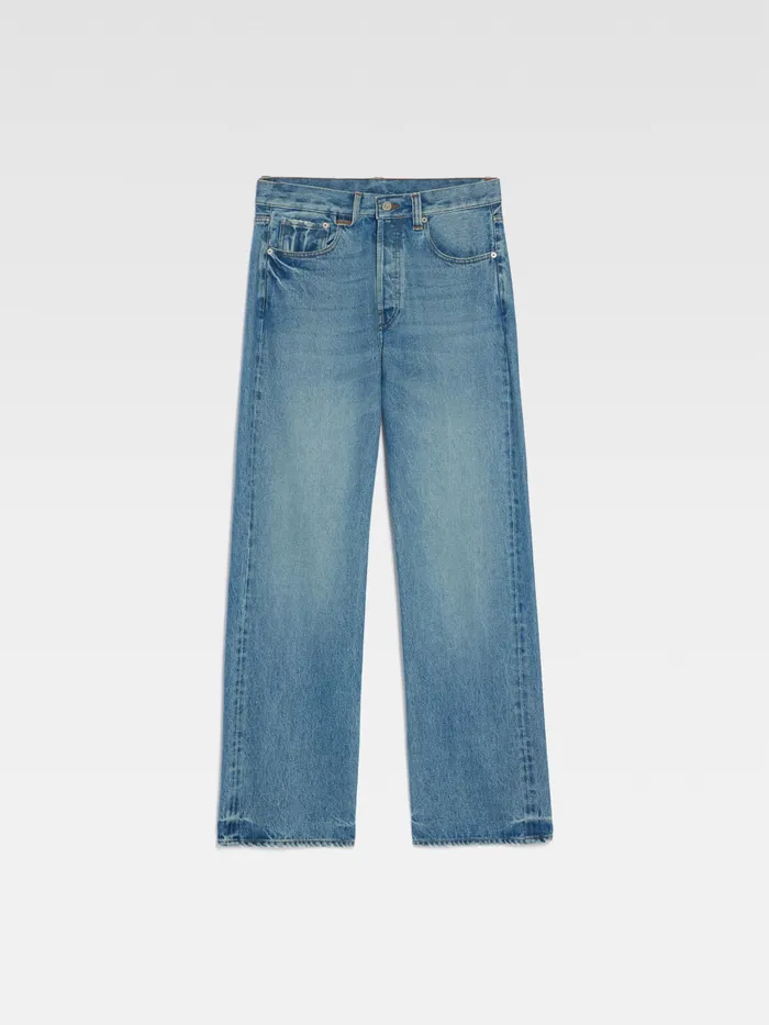 JACQUEMUS Denim Straight Leg Jeans Bluetabac 2 8211 Men