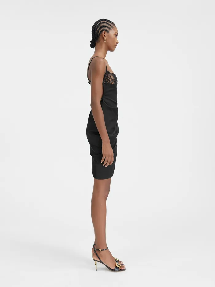 JACQUEMUS Dresses and Skirts Asymmetric Lingerie Dress Black 8211 Women