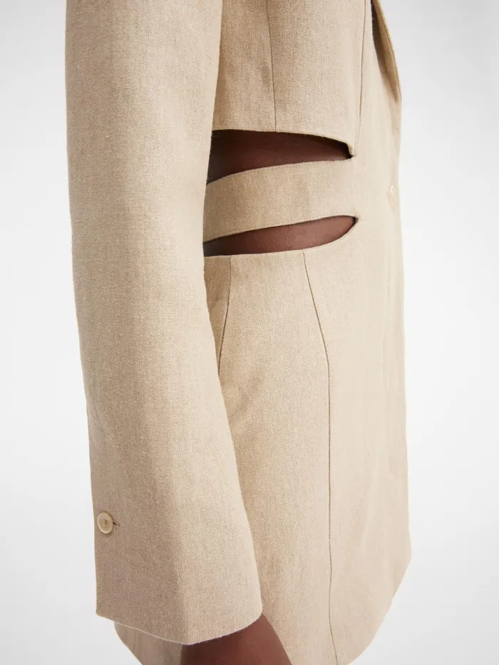 JACQUEMUS Dresses and Skirts Blazer Mini Dress Beige 8211 Women