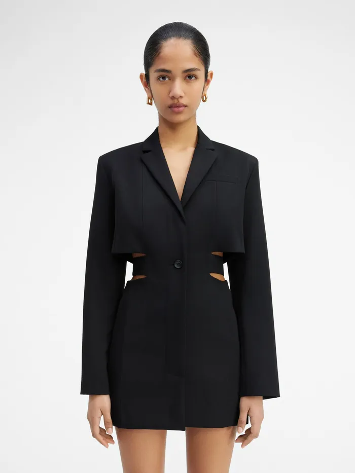 JACQUEMUS Dresses and Skirts Blazer Mini Dress Black 8211 Women