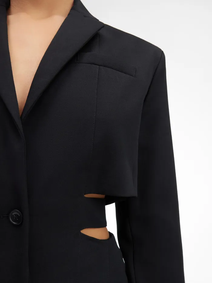 JACQUEMUS Dresses and Skirts Blazer Mini Dress Black 8211 Women