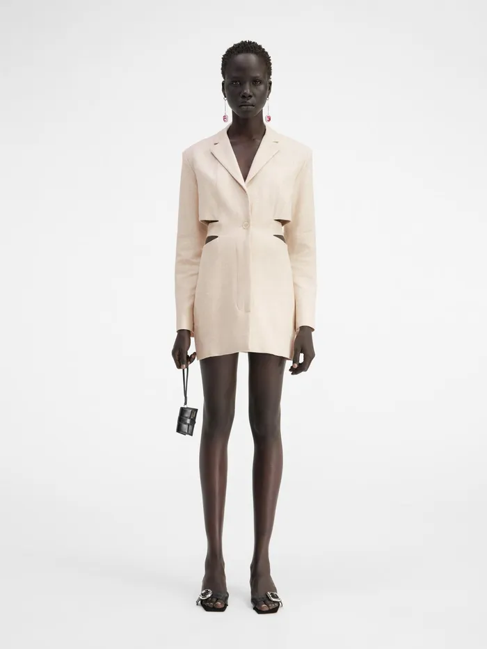 JACQUEMUS Dresses and Skirts Blazer Mini Dress Light Beige 8211 Women