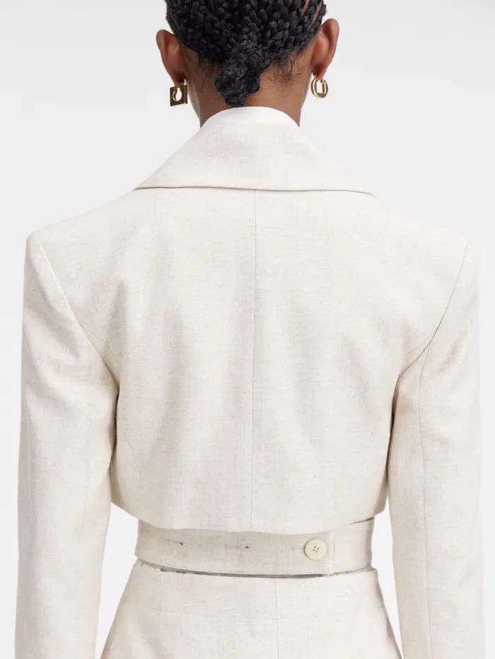 JACQUEMUS Dresses and Skirts Blazer Mini Dress Light Beige 8211 Women