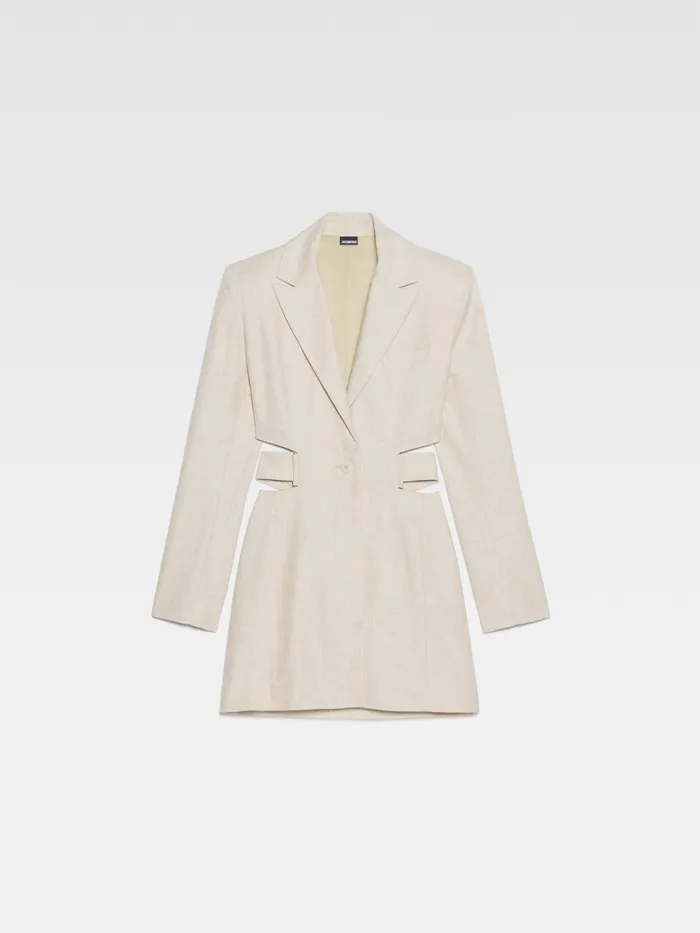 JACQUEMUS Dresses and Skirts Blazer Mini Dress Light Beige 8211 Women