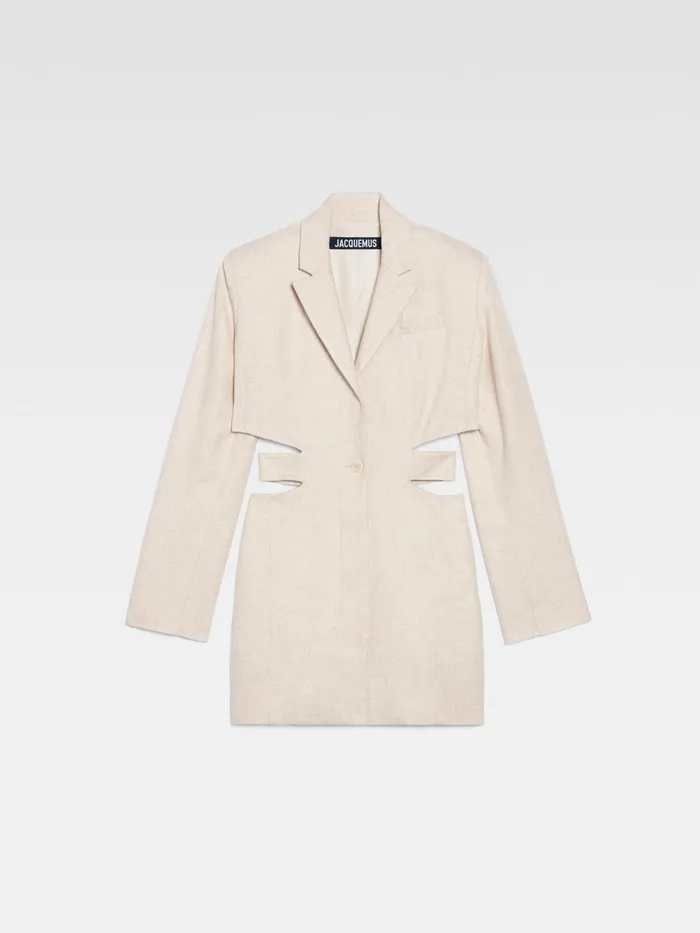 JACQUEMUS Dresses and Skirts Blazer Mini Dress Light Beige 8211 Women