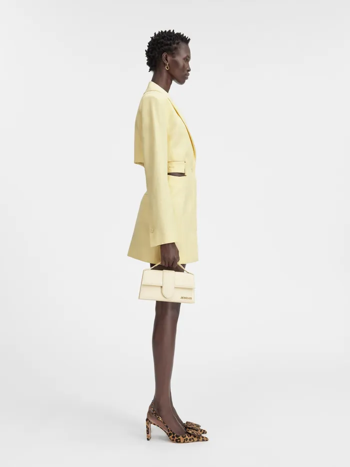 JACQUEMUS Dresses and Skirts Blazer Mini Dress Pale Yellow 8211 Women