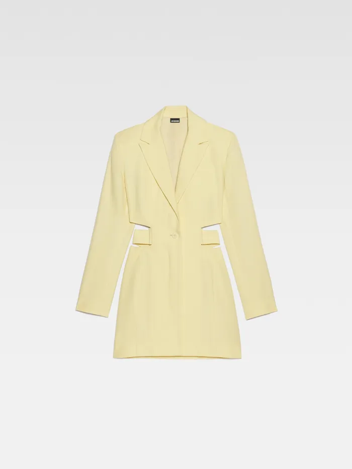 JACQUEMUS Dresses and Skirts Blazer Mini Dress Pale Yellow 8211 Women