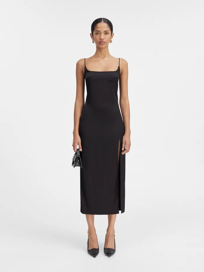 JACQUEMUS Dresses and Skirts Charm Logo Dress Black 8211 Women