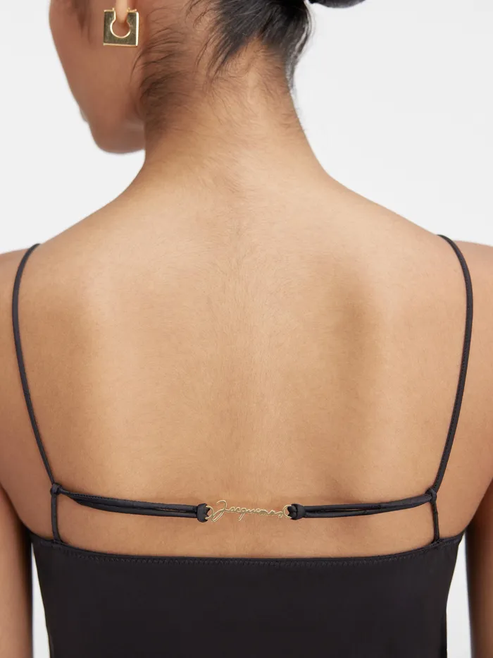 JACQUEMUS Dresses and Skirts Charm Logo Dress Black 8211 Women