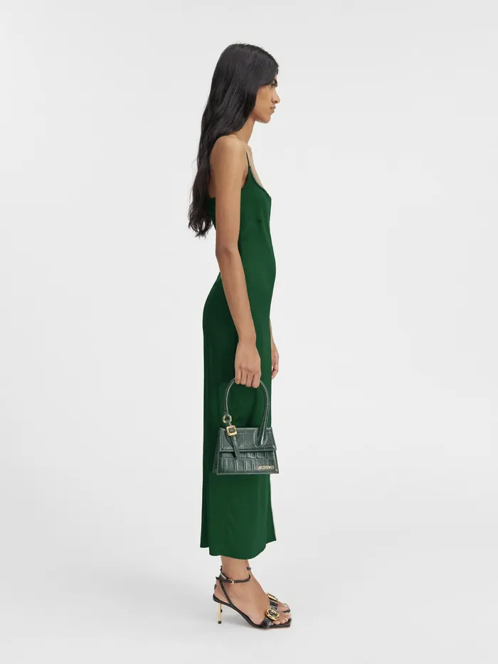 JACQUEMUS Dresses and Skirts Charm Logo Dress Dark Green 8211 Women