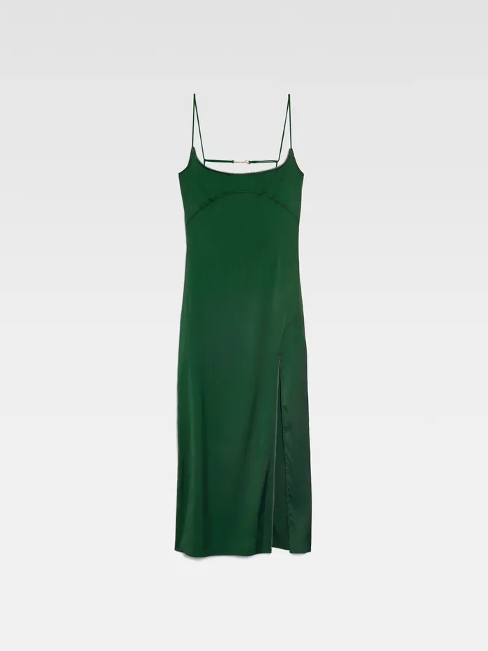 JACQUEMUS Dresses and Skirts Charm Logo Dress Dark Green 8211 Women